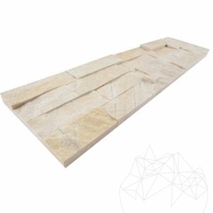 Catania Cream Marble Wall Cladding Panel 15 x 60 cm